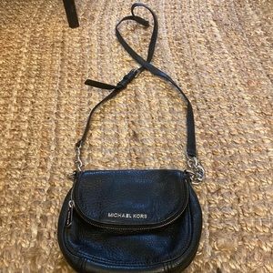 Michael Kors crossbody black leather purse